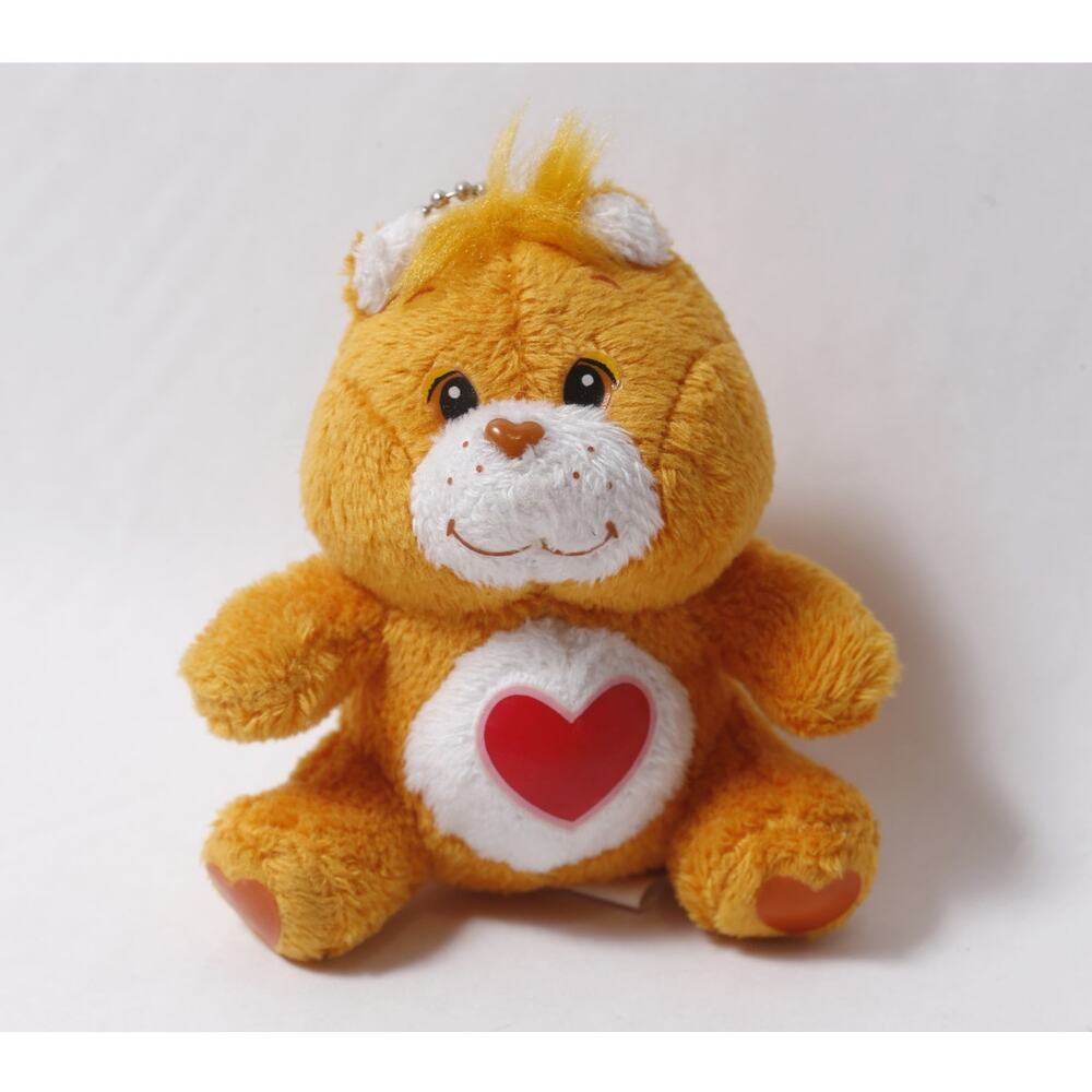 Japan Care Bears Tenderheart Bear Plush Keychain Charm ~ 260826-WH 1309